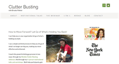 Desktop Screenshot of clutterbusting.com
